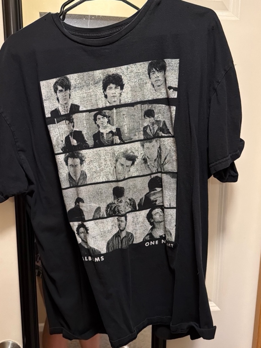 Black Graphic Photo Panel Short-Sleeve Tee